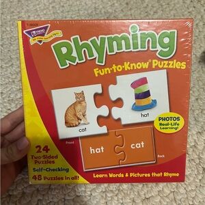 NEW Rhyming Match Puzzle Game